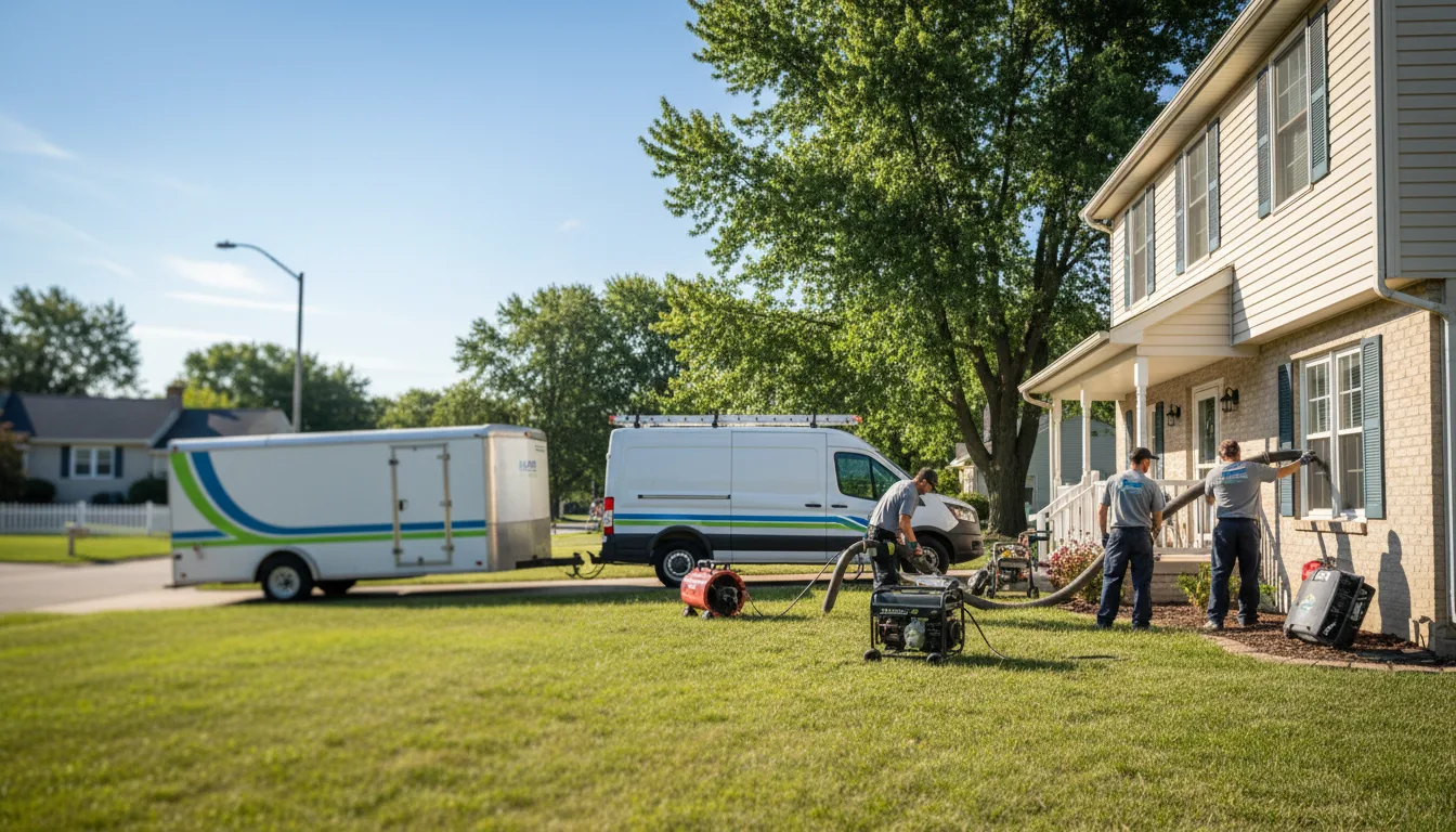 Flooded Basement Restoration And Cleanup With Repair in Battle Ground, IN near me